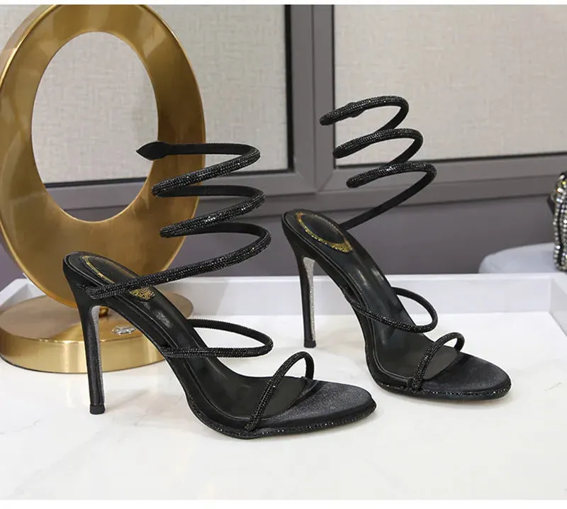 Luxury Crystal Gladiator Sandals