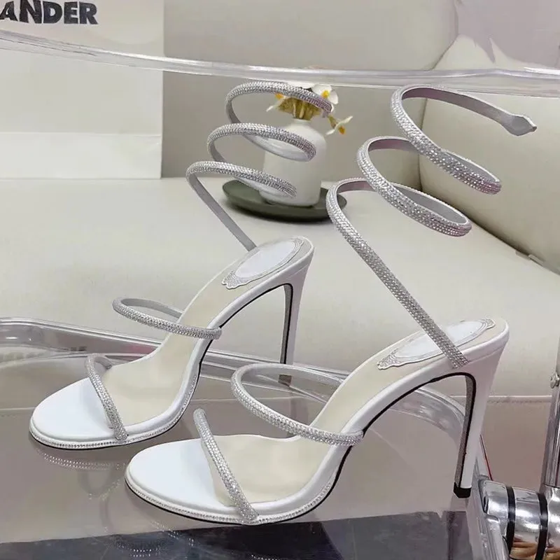 Luxury Crystal Gladiator Sandals