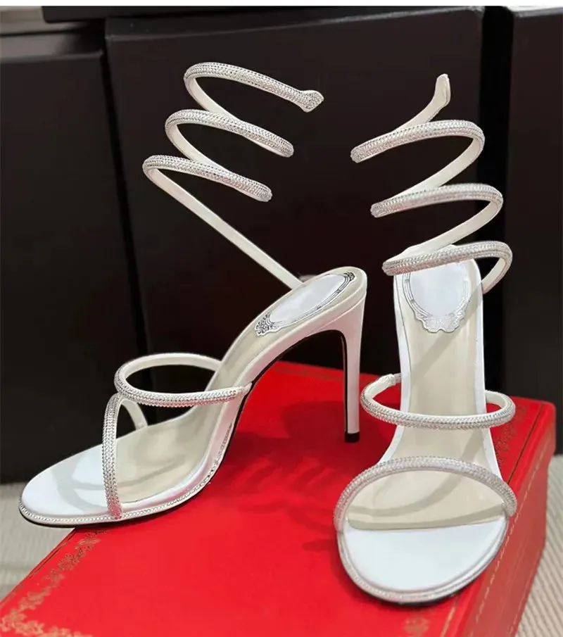Luxury Crystal Gladiator Sandals