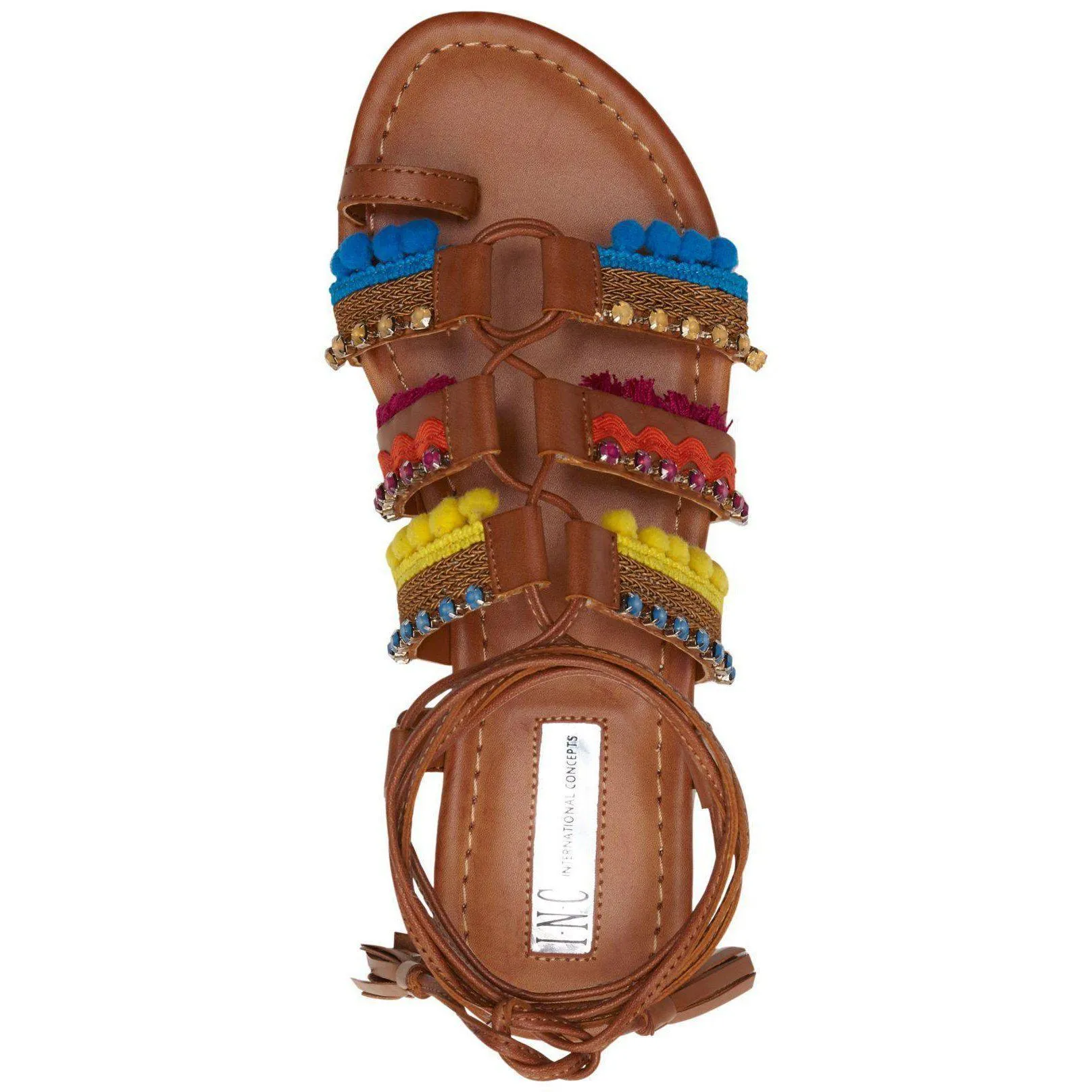 Mariani Lace-Up Flat Sandals