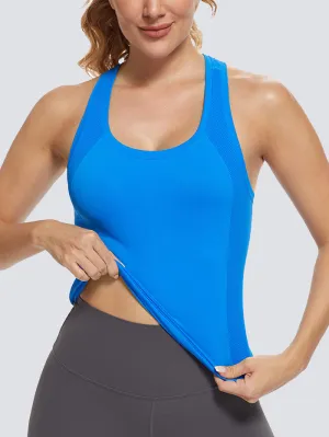 MATHCAT Women Racerback Seamless Running Tank Tops Workout Tops