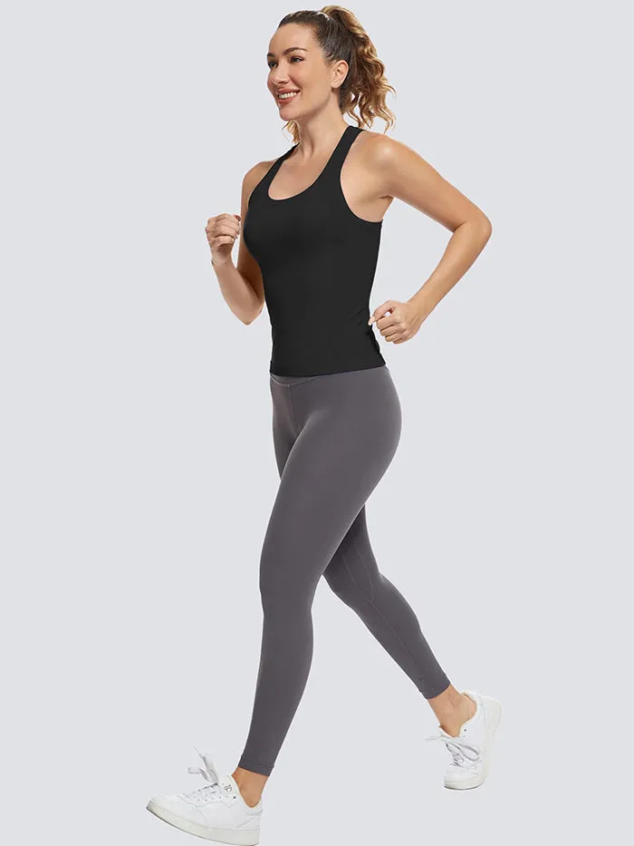 MATHCAT Women Racerback Seamless Running Tank Tops Workout Tops