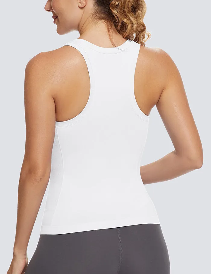 MATHCAT Women Racerback Seamless Running Tank Tops Workout Tops