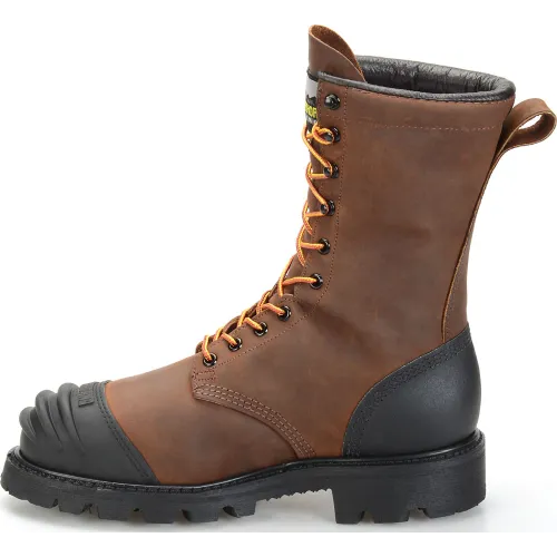 Matterhorn Men's Copper 10" Steel Toe Waterproof Metguard USA Made Work Boot - MT910