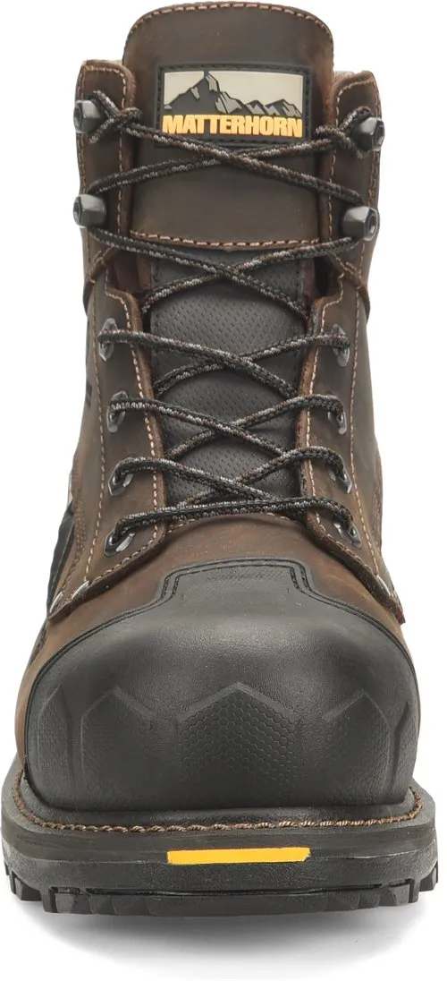 Matterhorn Men's Maximus 6" Composite Toe Waterproof Work Boot Brown MT2561