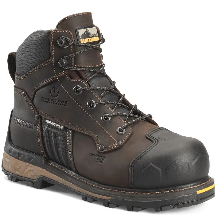 Matterhorn Men's Maximus 6" Composite Toe Waterproof Work Boot Brown MT2561