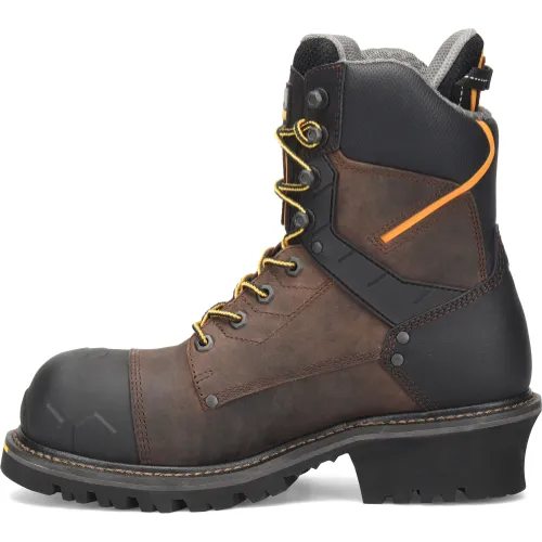 Matterhorn Men's Pr Steadfast 8" Waterproof Composite Toe Logger Work Boot -Brown- MT2558