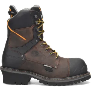 Matterhorn Men's Pr Steadfast 8" Waterproof Composite Toe Logger Work Boot -Brown- MT2558