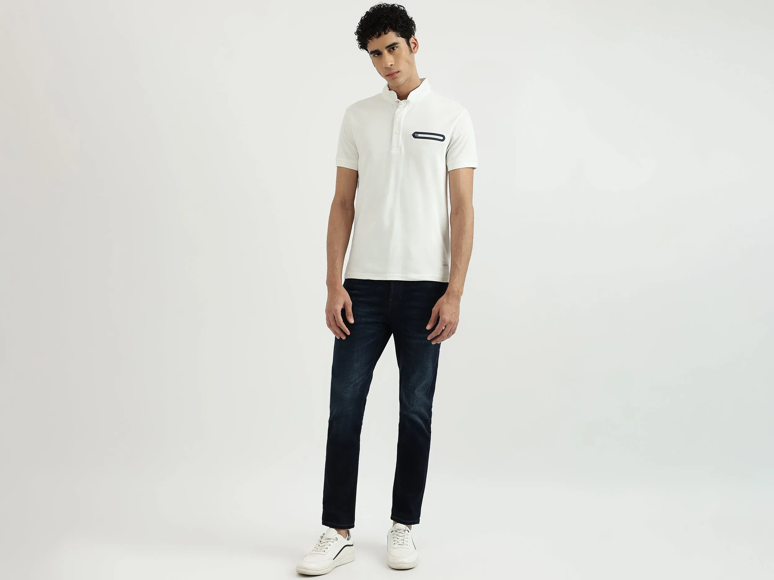 Men Solid Low Crotch Jeans