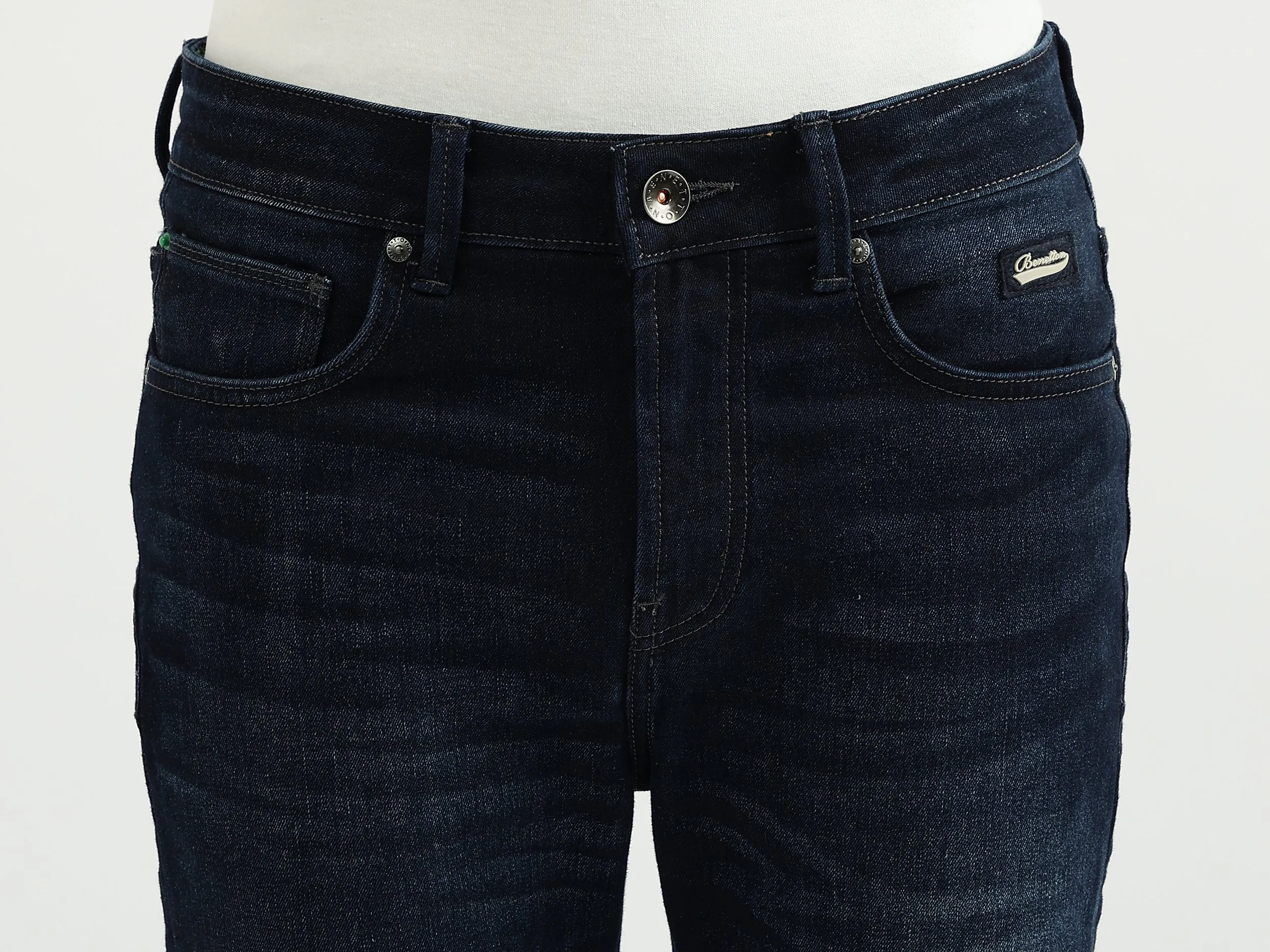 Men Solid Low Crotch Jeans