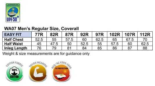 Mens Cotton Drill Coverall-Regular