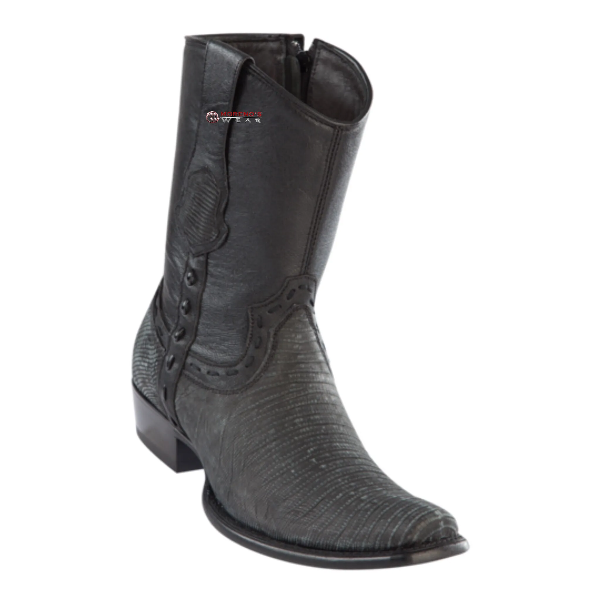 Men's Wild West Teju Lizard Ankle Boots Dubai Toe