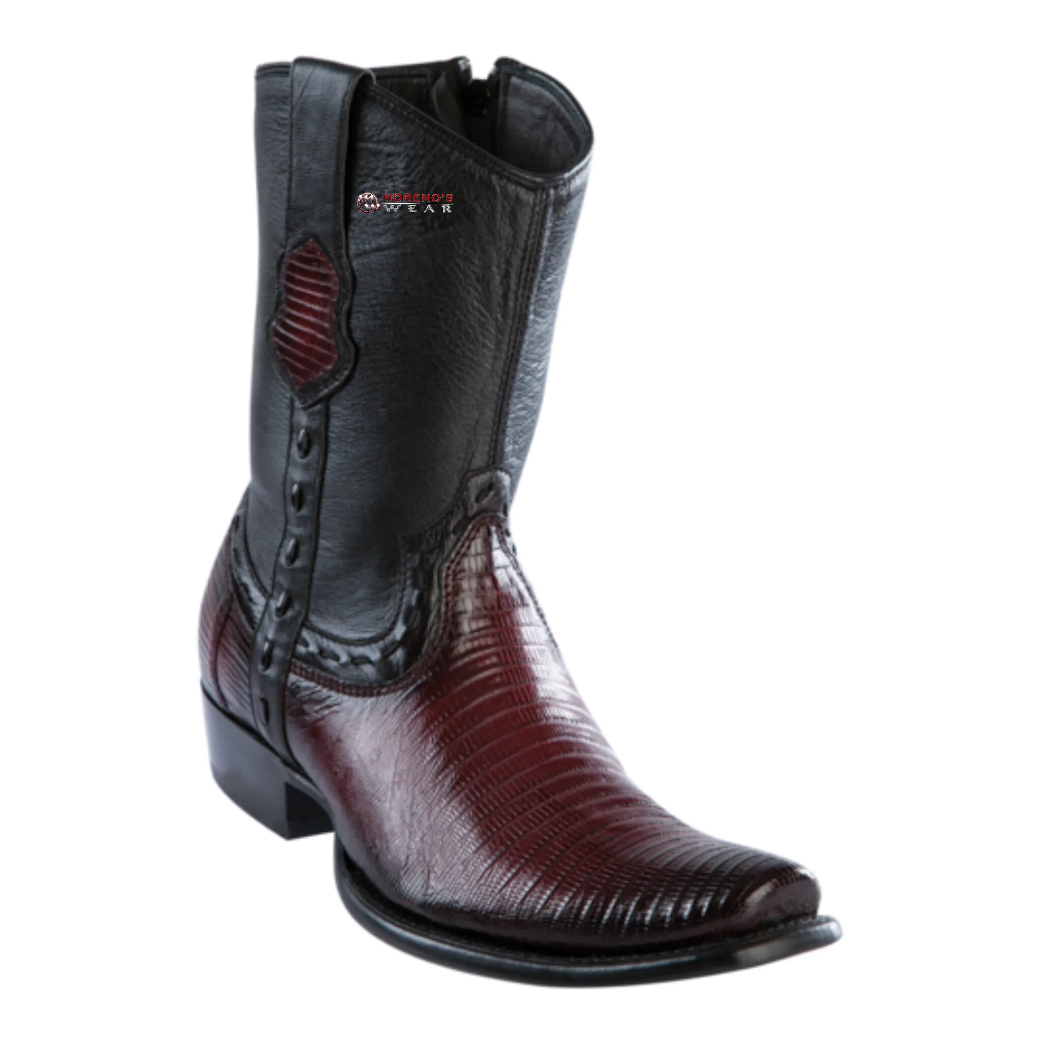 Men's Wild West Teju Lizard Ankle Boots Dubai Toe