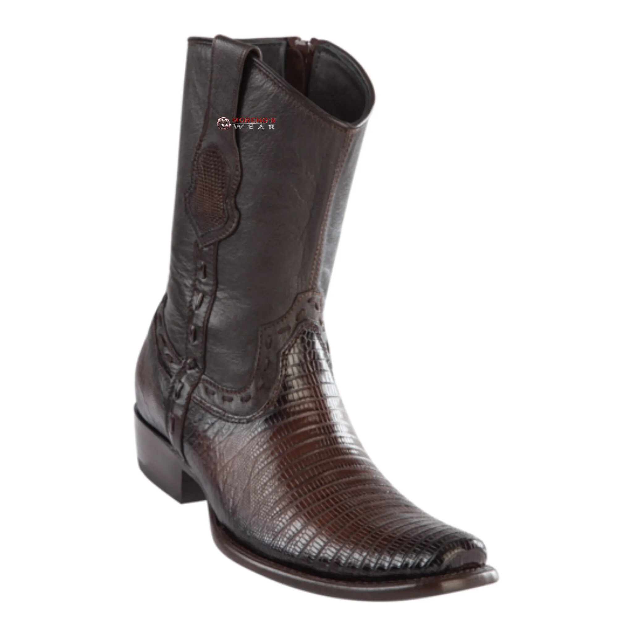 Men's Wild West Teju Lizard Ankle Boots Dubai Toe