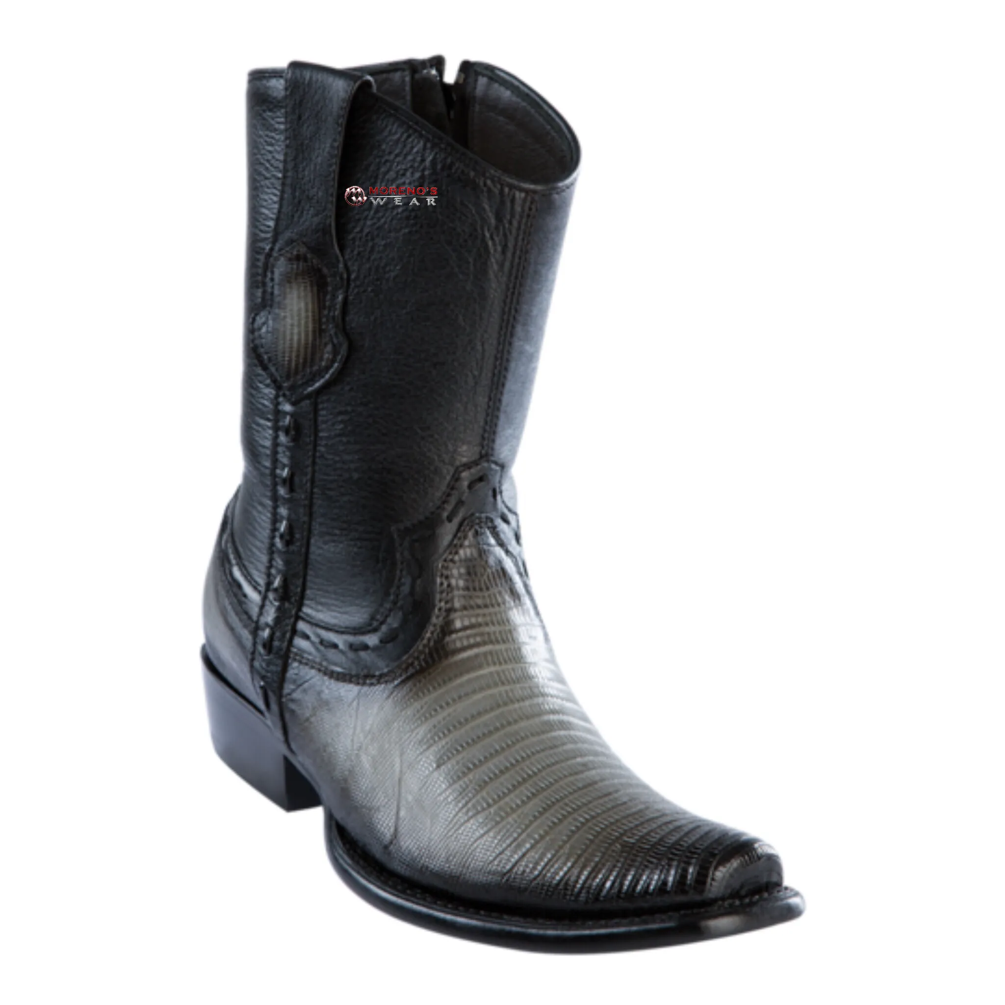Men's Wild West Teju Lizard Ankle Boots Dubai Toe