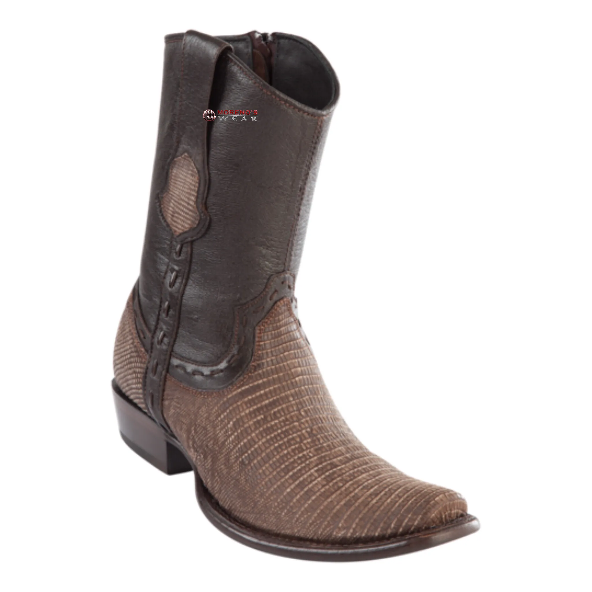 Men's Wild West Teju Lizard Ankle Boots Dubai Toe