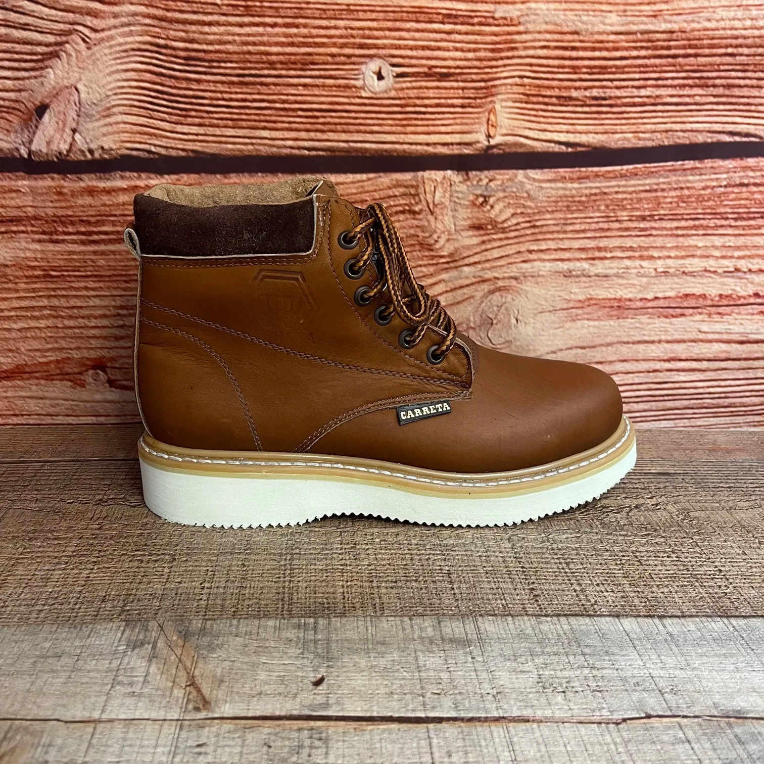 Men's Work Lace-up Leather Boots With and Without Steel Toe Est.202 Laredo Con y Sin Casco