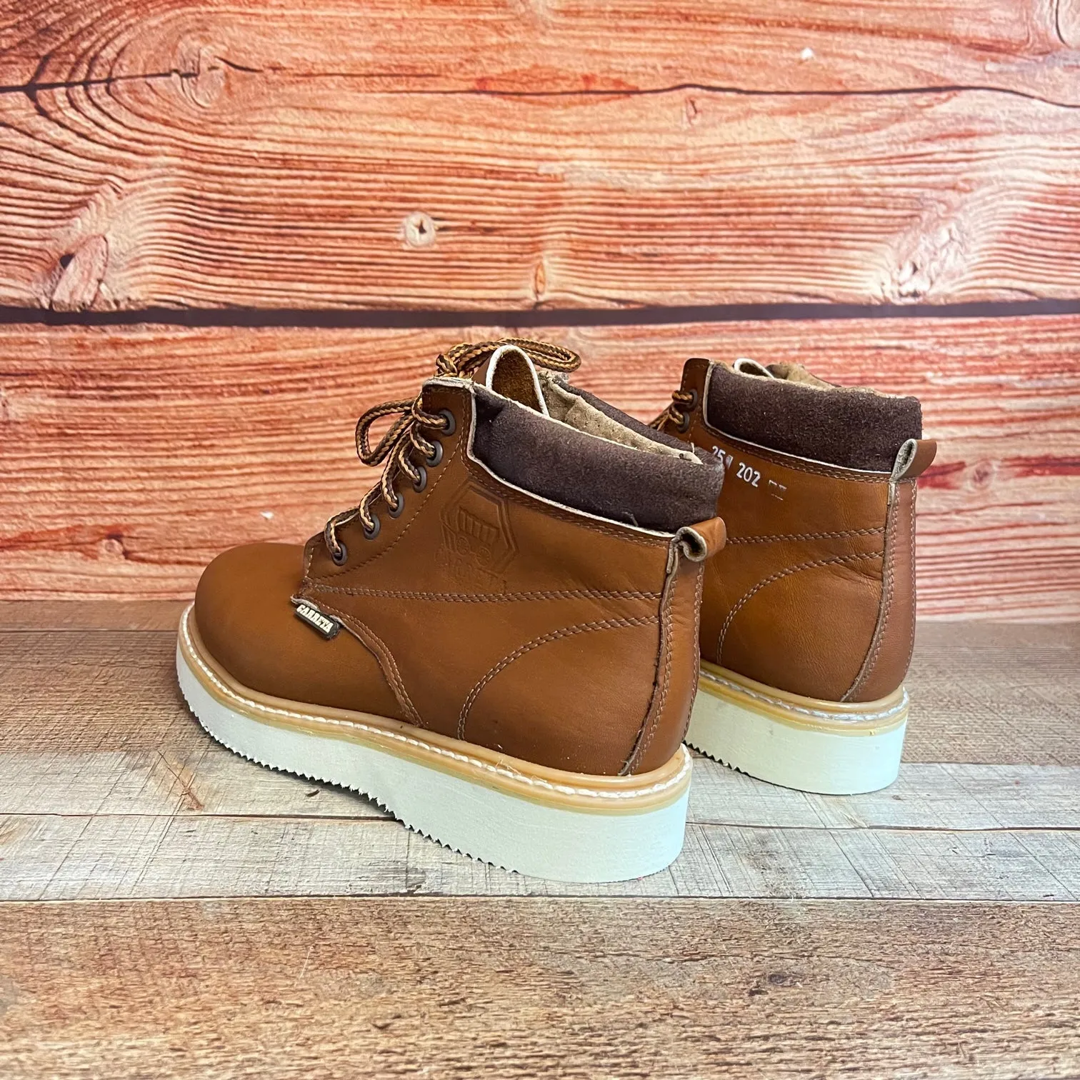 Men's Work Lace-up Leather Boots With and Without Steel Toe Est.202 Laredo Con y Sin Casco