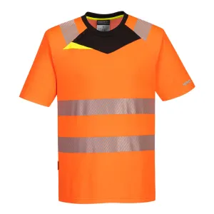 Men's Workwear Hi Vis T-Shirt Reflective High Viz Tee Fluorescent Wicking