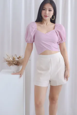 Michi Multiway Sash Tie Top In Pink