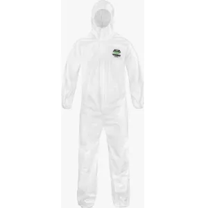 MicroMax NS Global Pattern Coveralls, MNSG428, Hood, Elastic Wrists & Ankles, Protective Storm Flap Over Zipper, Serged Seam, Elastic Back (Case of 25 Suits)