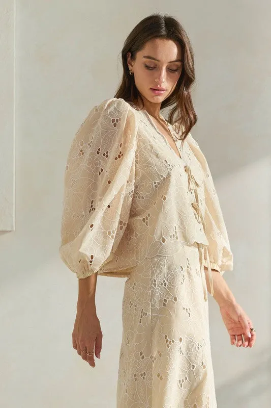 Monaco Eyelet Top