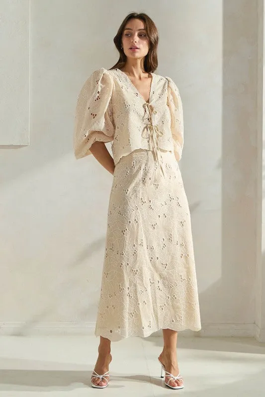 Monaco Eyelet Top