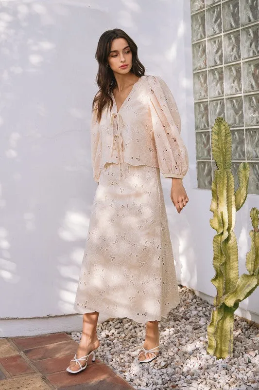 Monaco Eyelet Top