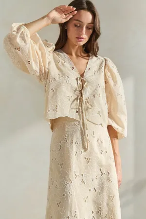 Monaco Eyelet Top