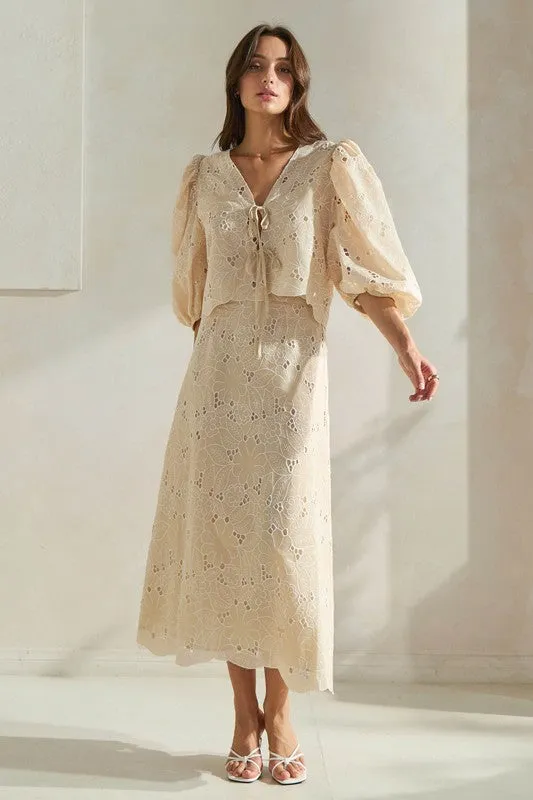 Monaco Eyelet Top
