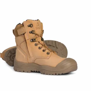 MONGREL HIGH LEG ZIPSIDER BOOT W/ SCUFF CAP - WHEAT