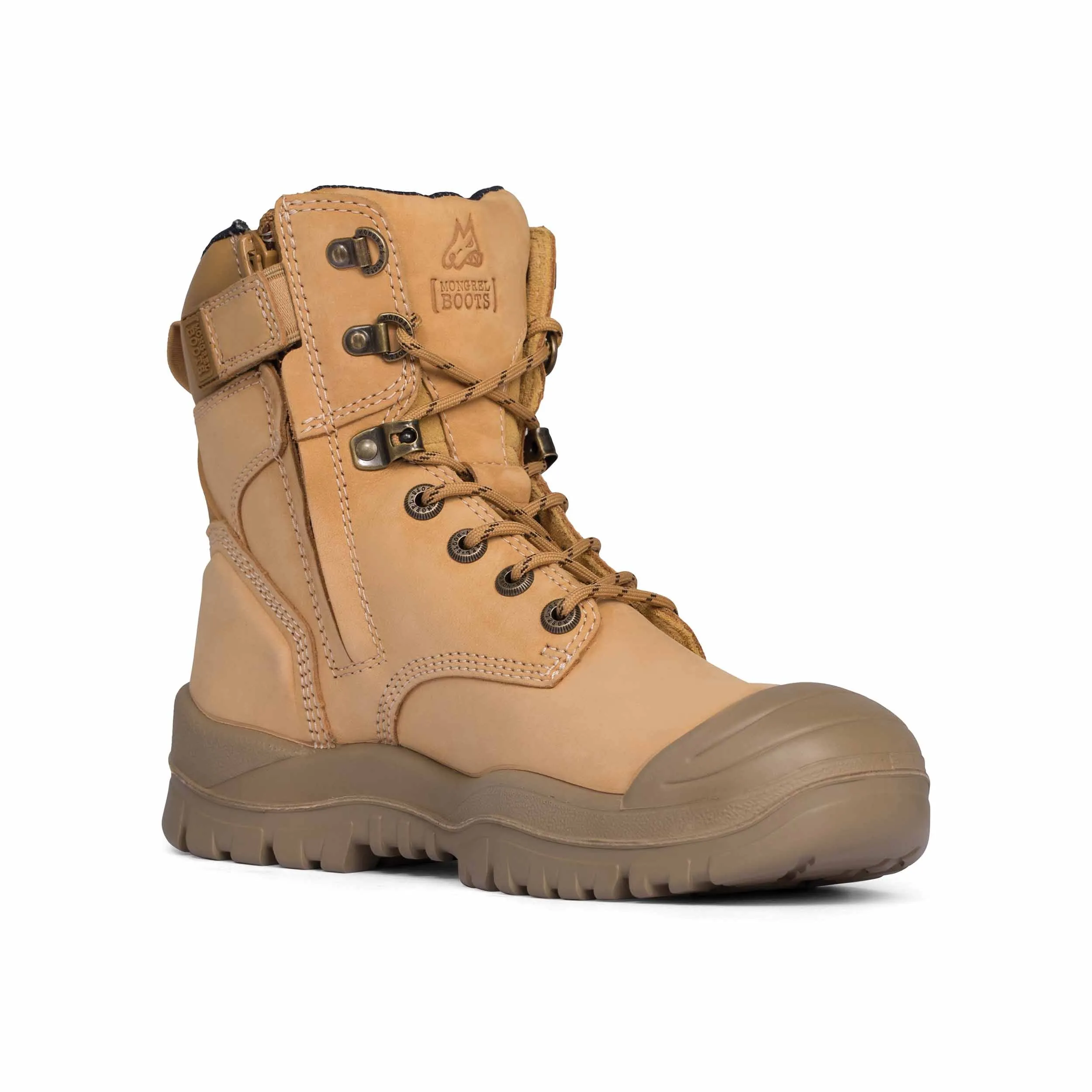 MONGREL HIGH LEG ZIPSIDER BOOT W/ SCUFF CAP - WHEAT