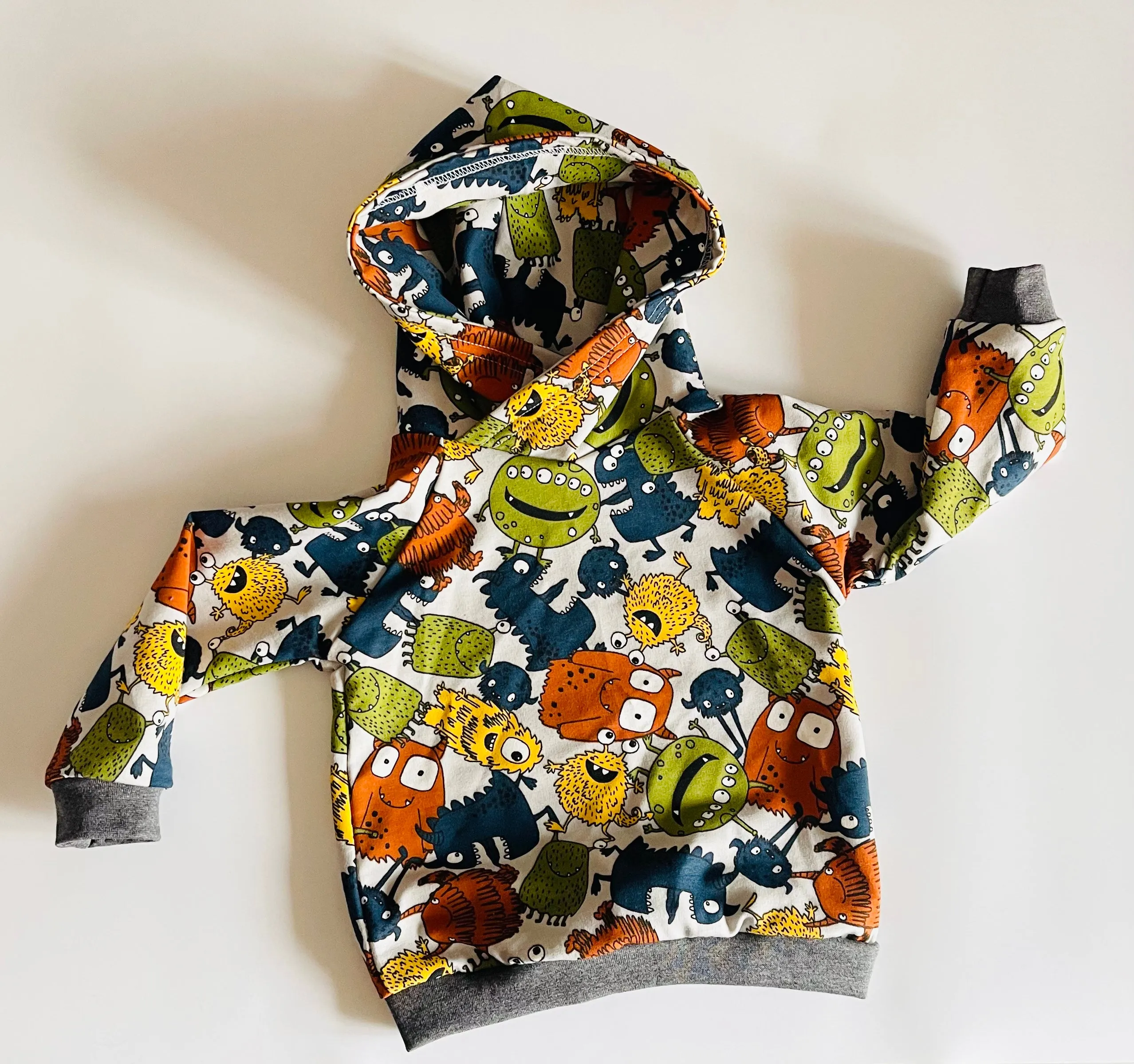 Monster Hoodie - 6/12 months