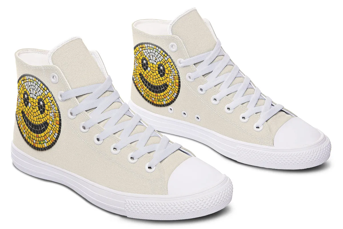 Mosaic Smiley High Tops