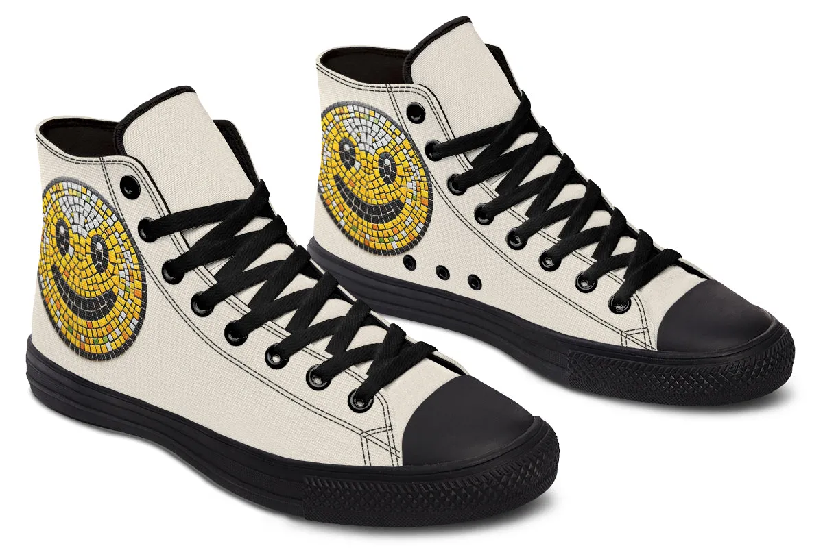 Mosaic Smiley High Tops