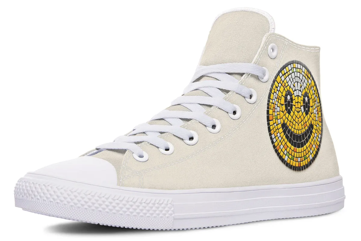 Mosaic Smiley High Tops