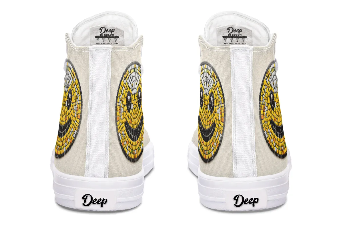 Mosaic Smiley High Tops