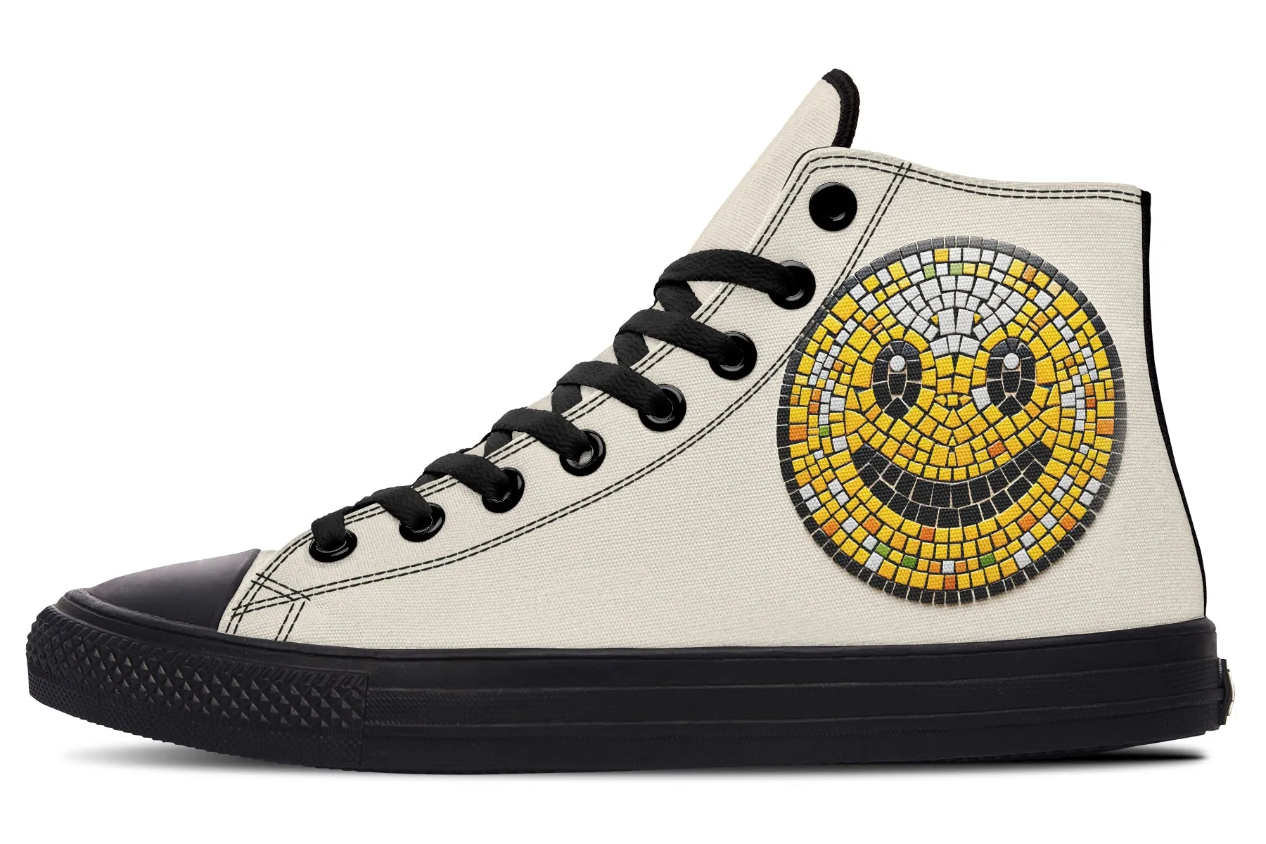 Mosaic Smiley High Tops