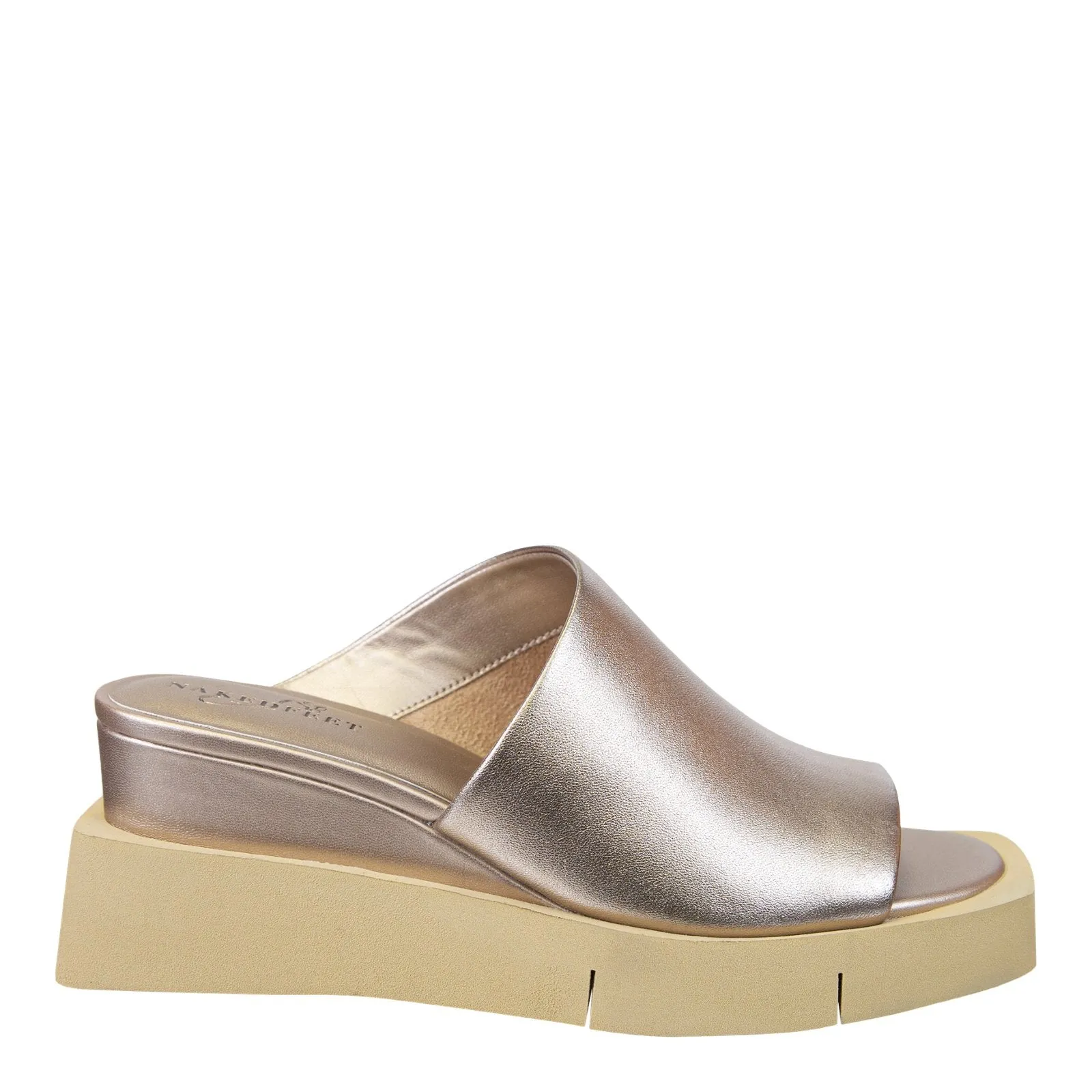 Naked Feet: INFINITY in ROSE GOLD Wedge Sandals