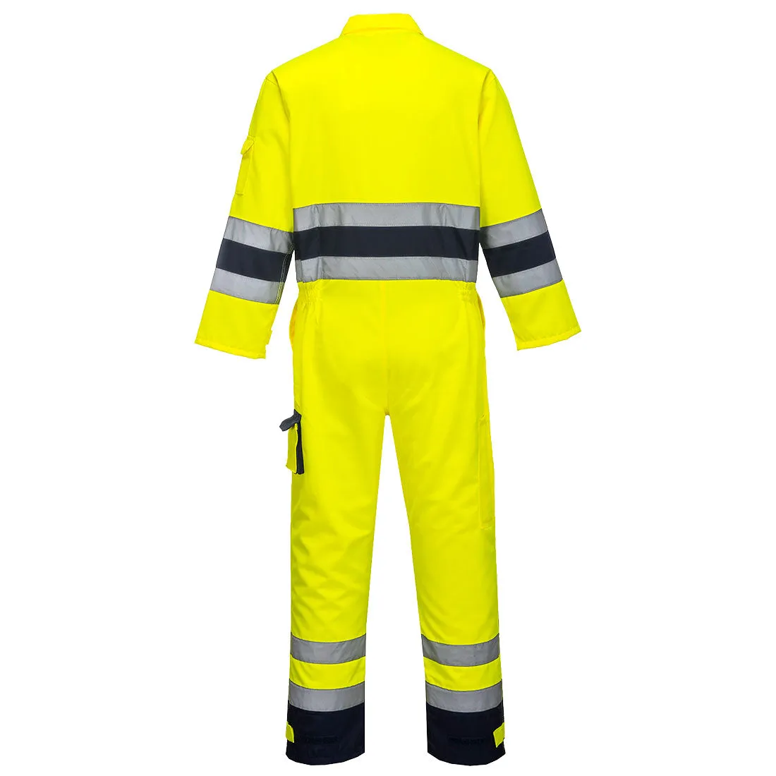 Nantes Hi-Vis TX55 Coverall - Durable Yellow/Navy Safety Gear for Professionals - Optimal Safety, Comfort & Storage