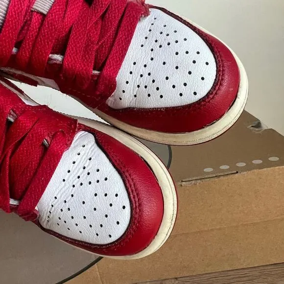 Nike Air Jordan 1 Retro High OG Varcity Red Kids Sneakers- SZ 11.5 C