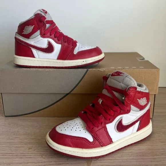 Nike Air Jordan 1 Retro High OG Varcity Red Kids Sneakers- SZ 11.5 C