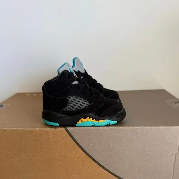 Nike Air Jordan 5 Retro 'Aqua' Toddler Sneakers - SZ 2 C