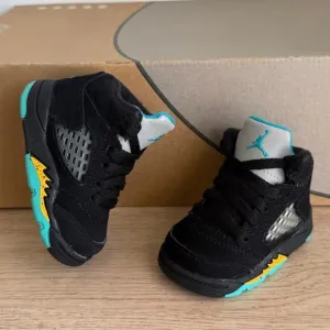 Nike Air Jordan 5 Retro 'Aqua' Toddler Sneakers - SZ 2 C