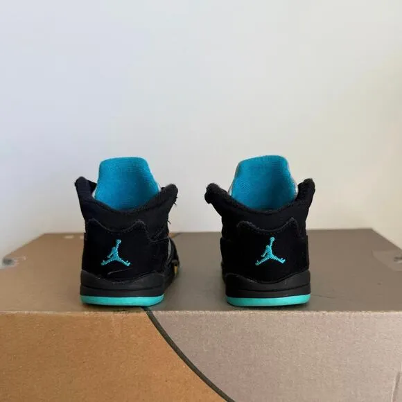 Nike Air Jordan 5 Retro 'Aqua' Toddler Sneakers - SZ 2 C
