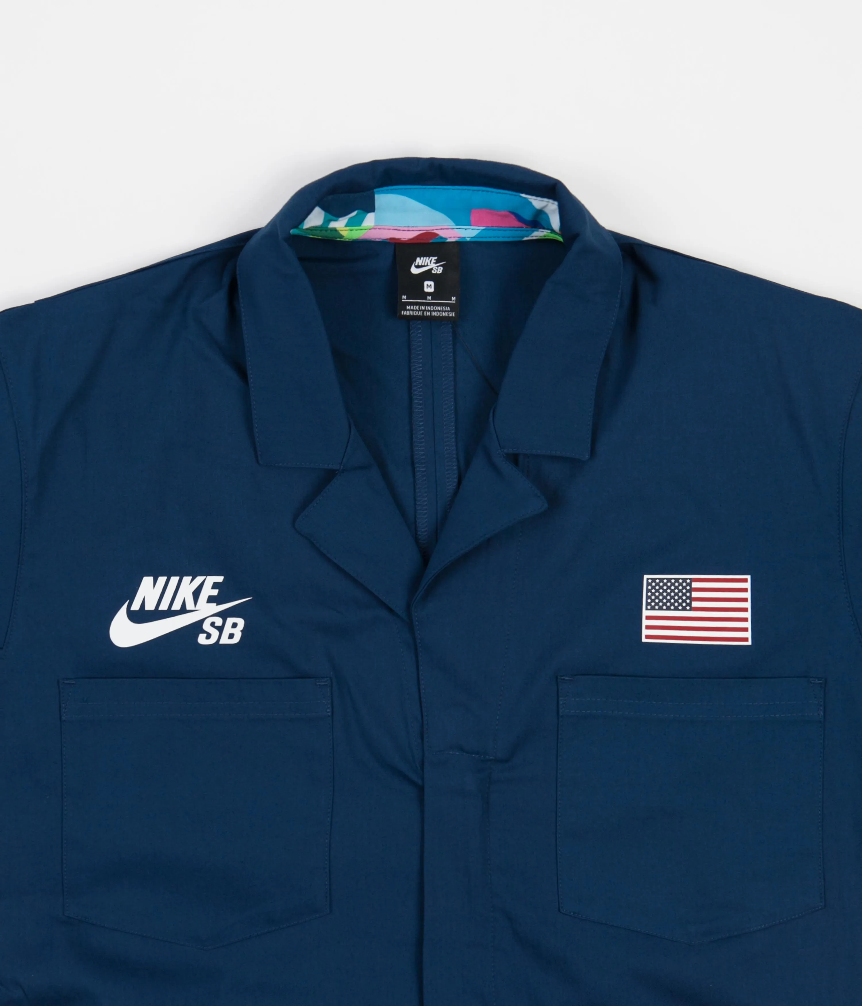 Nike SB x Parra 'USA Federation Kit' Coveralls - Brave Blue / White