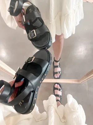 Nina Gladiator Sandal - Black