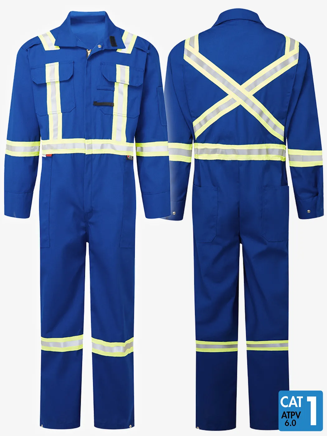 Nomex®IIIA 6 oz Deluxe Coveralls By IFR Workwear - Style 109 - Royal Blue