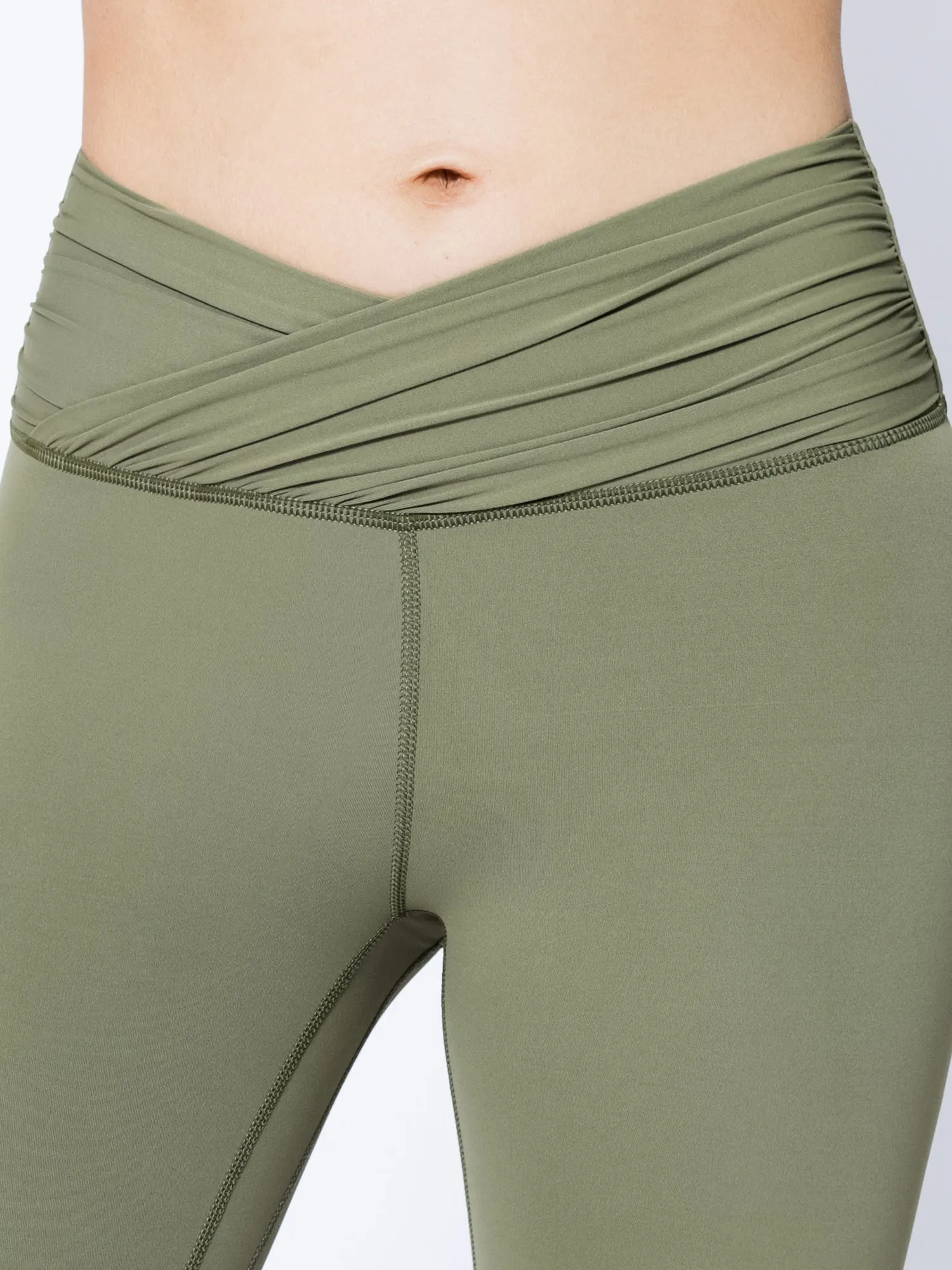 NUDE WRAP ANKLE CROPS