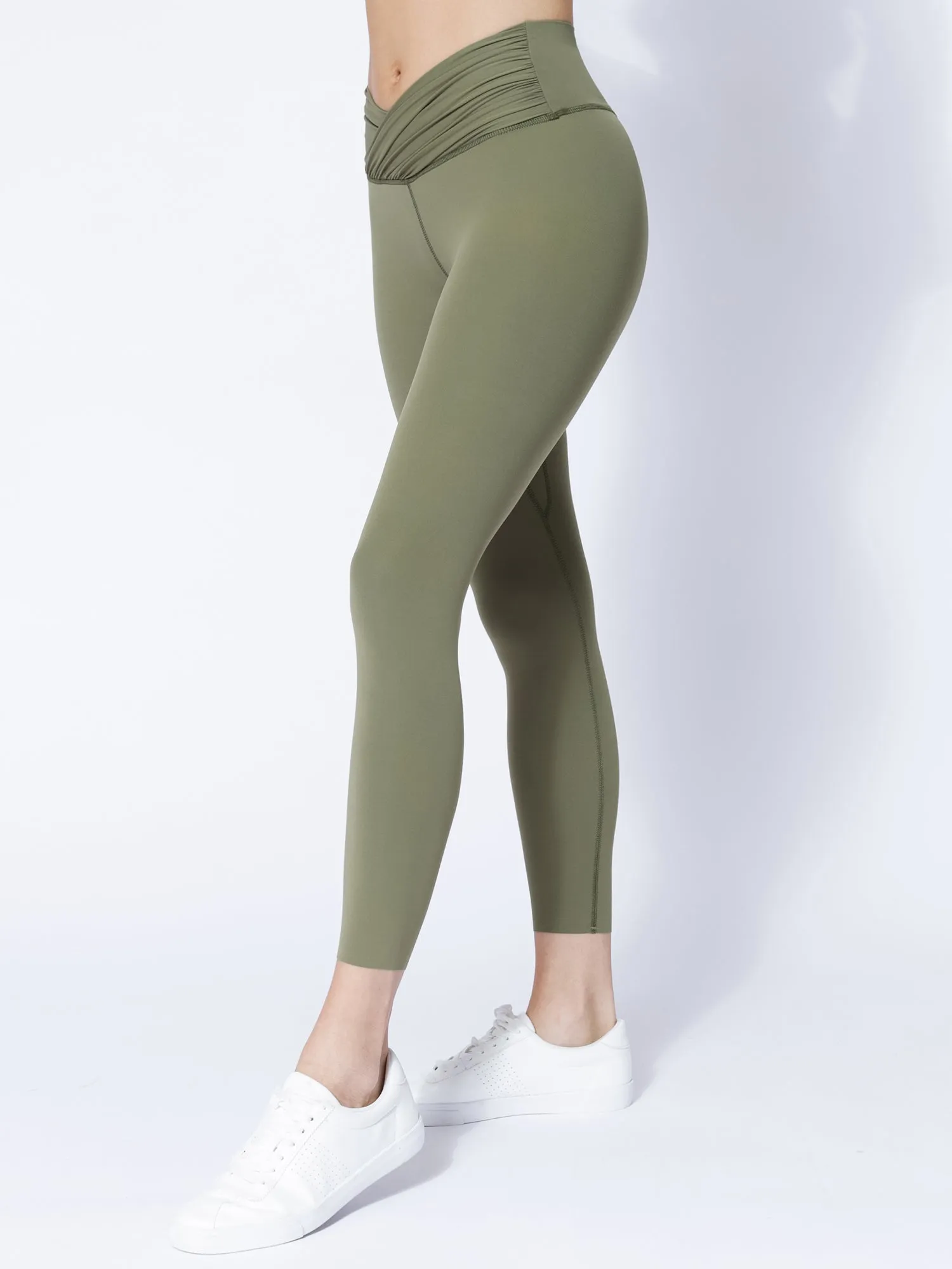 NUDE WRAP ANKLE CROPS